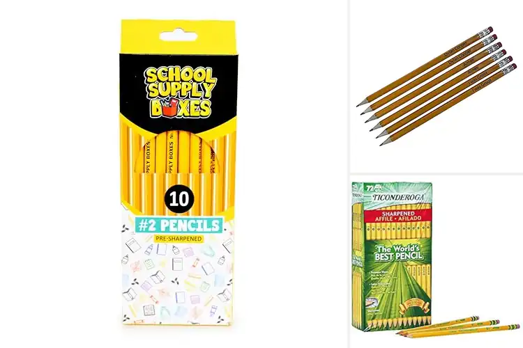 Detailed view of Best 6 Pack Wooden Pencils For Office