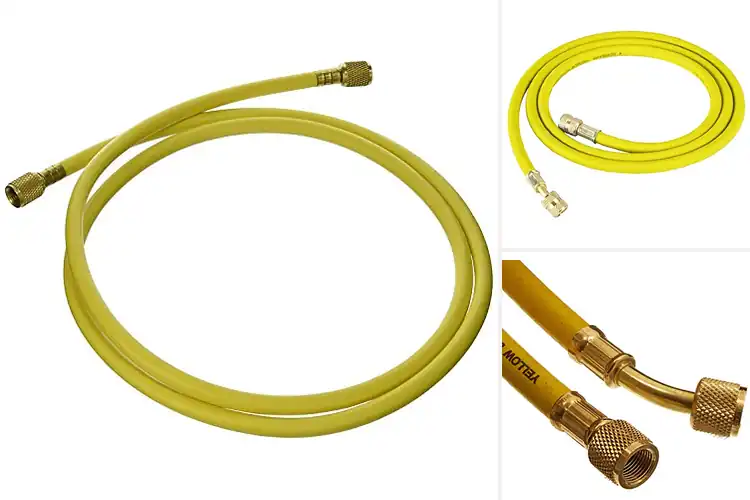 Detailed view of Best 72 Inch Yellow Charging Hoses