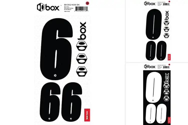 Detailed view of Best BMX Race Number Stickers
