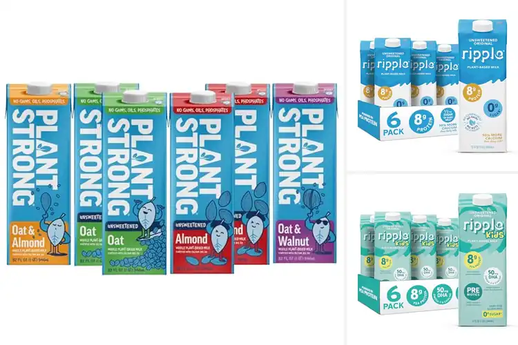 Detailed view of Best bulk plant-based milk packs