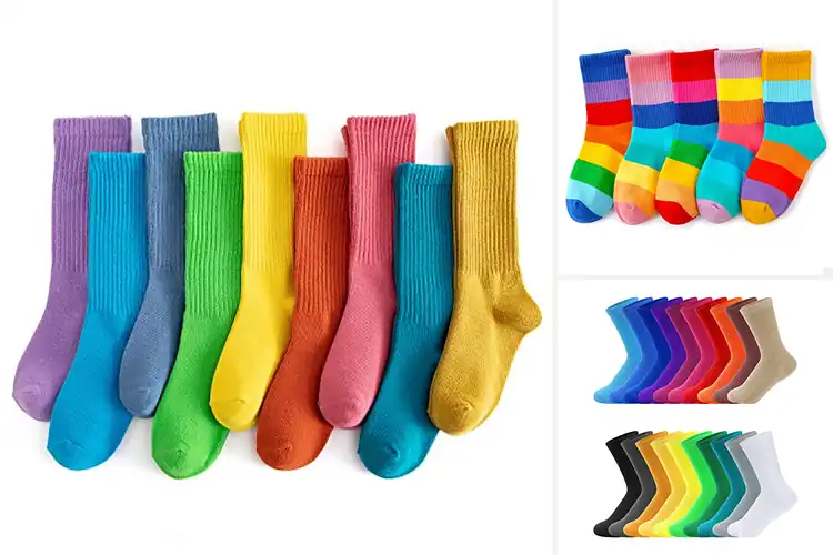 Detailed view of Best Colorful Kids Socks: Bright Steps, Happy Feet