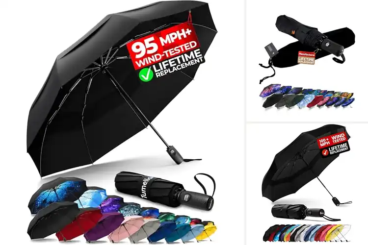 Detailed view of Best Compact Travel Umbrellas: Stay Dry in Style