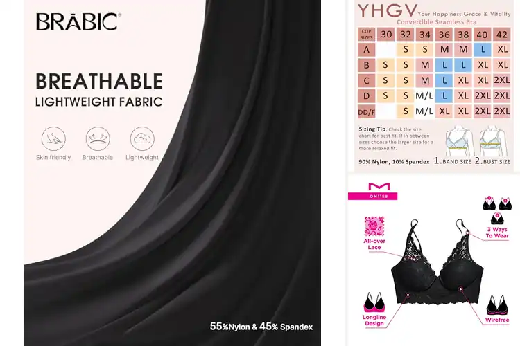 Detailed view of Best Convertible Bras