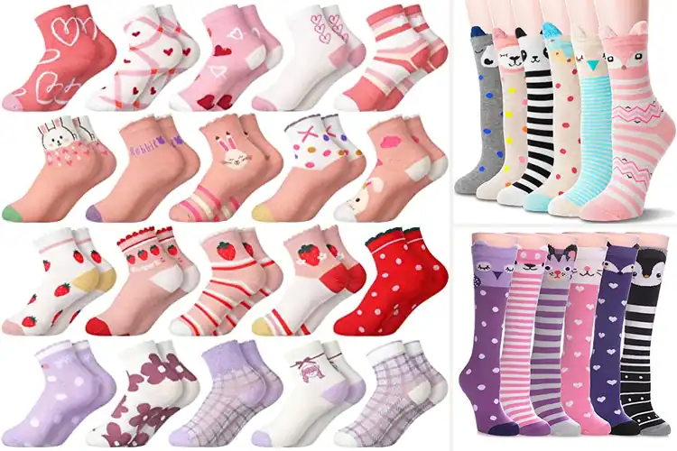 Detailed view of Best Cute Pattern Kids Socks