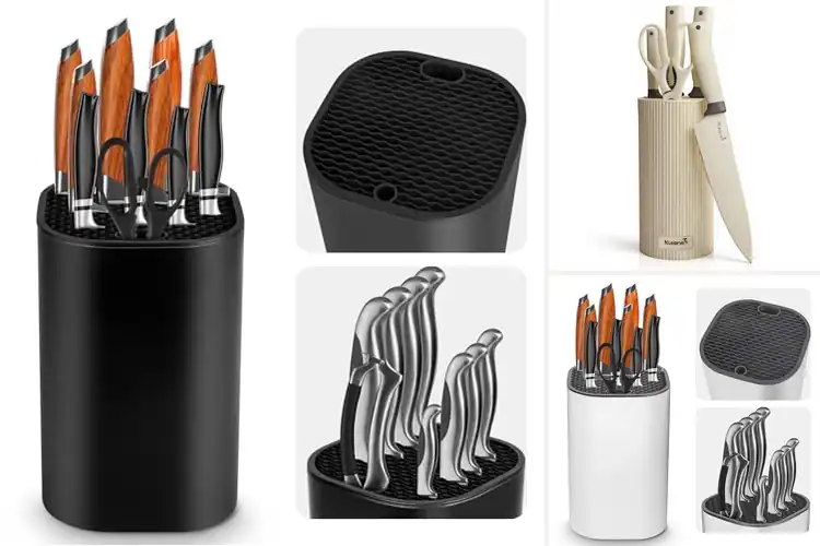 Detailed view of Best Drain Holes Knife Block