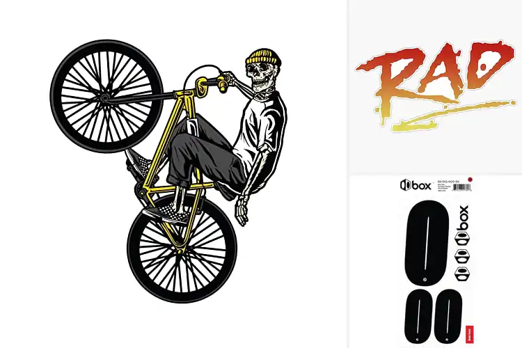 Detailed view of Best Easy-Apply BMX Stickers