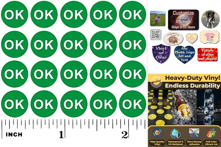 Detailed view of Best Kiss-Cut Adhesive Stickers