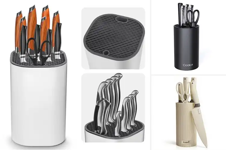 Detailed view of Best Knife Block With Drain Holes