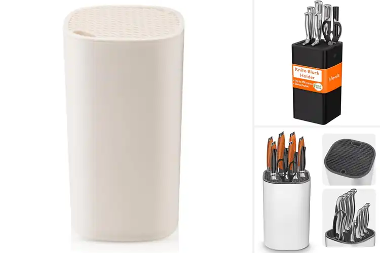 Detailed view of Best Knife Block With Draining Holes