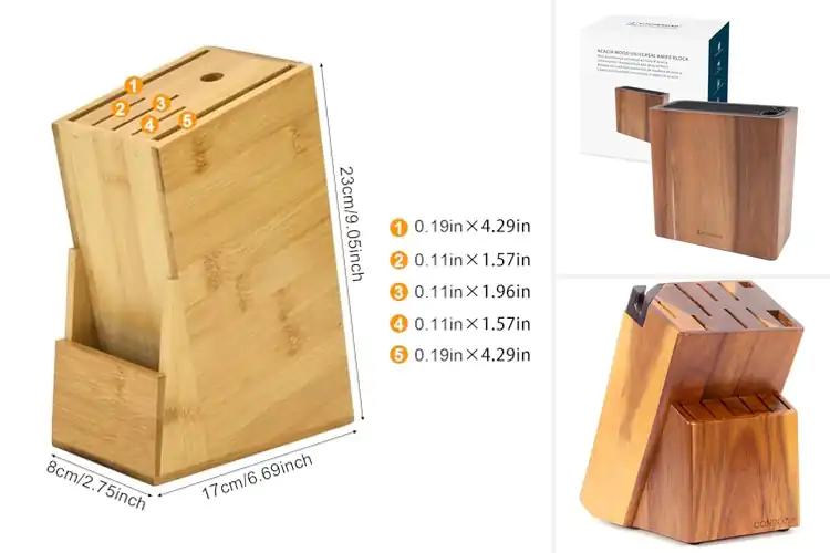 Detailed view of Best Knife Blocks With Scissors Slots