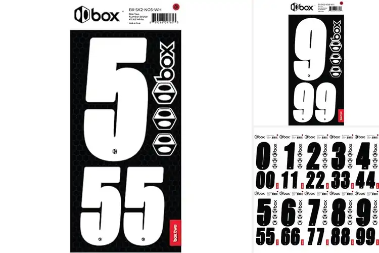 Detailed view of Best Large BMX Number Stickers: Ride in Style