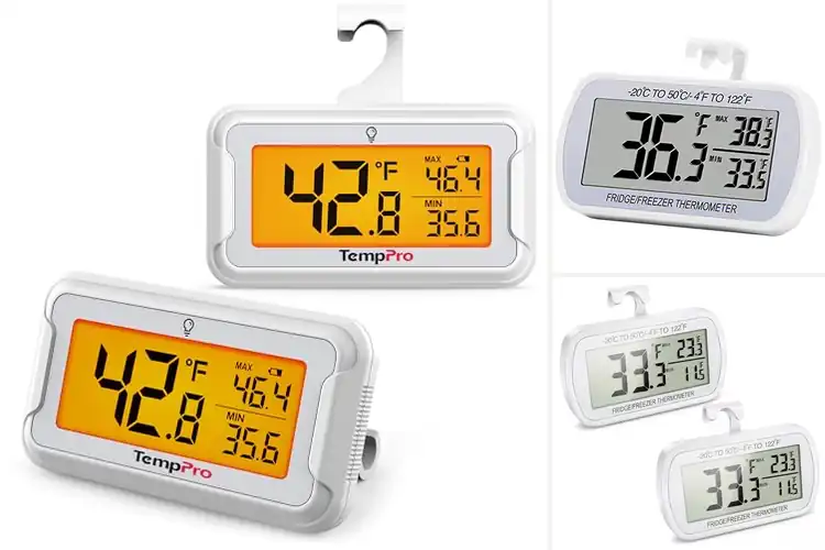 Detailed view of Best Large LCD Fridge Thermometers