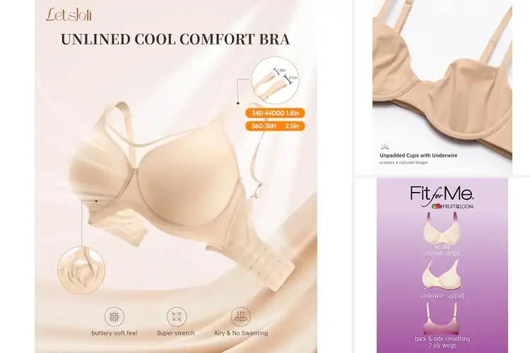 Detailed view of Best Lightweight Underwire Bras For Natural Support