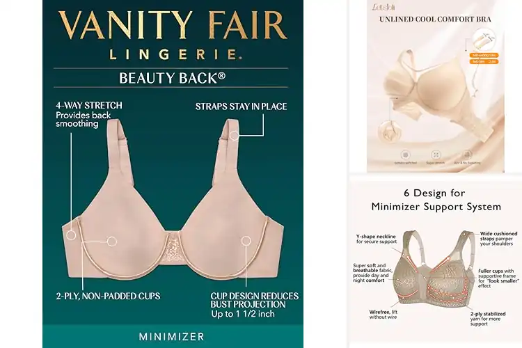Detailed view of Best Minimizer Bras For Full Bust