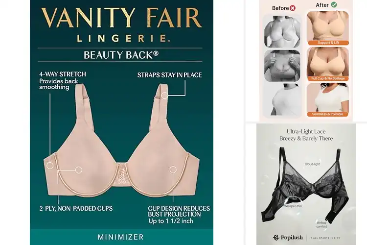 Detailed view of Best Minimizer Bras For Women