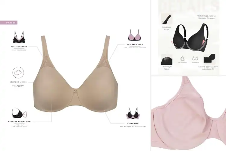 Detailed view of Best Minimizing Bras For Natural Silhouette
