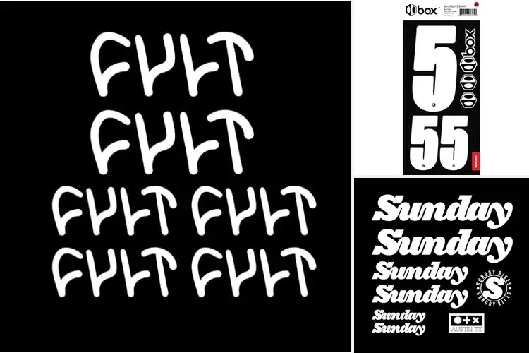 Detailed view of Best Multi-Size BMX Stickers