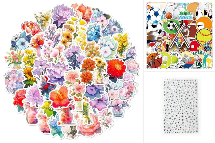 Detailed view of Best Multi Size Stickers: Mix & Match for Creative Projects