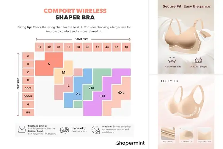 Detailed view of Best Natural Shape Bras