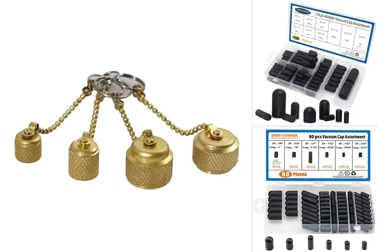 Detailed view of Best SAE Vacuum Cap Set