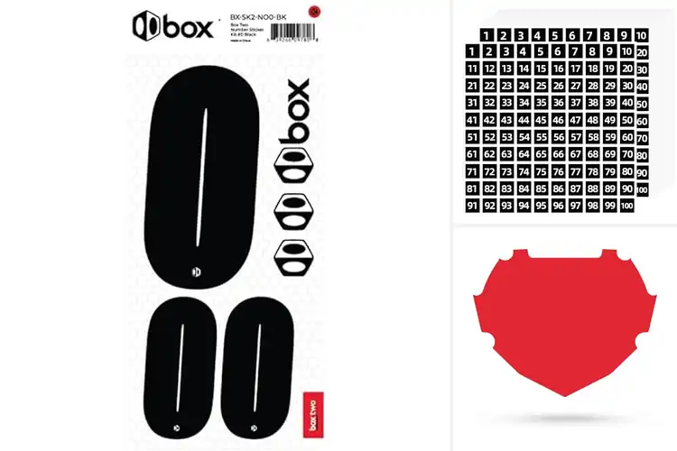 Detailed view of Best Small BMX Number Stickers