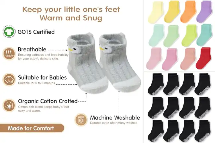 Detailed view of Best Snug Fit Infant Socks: Top 10 Cozy Picks for Tiny Toes