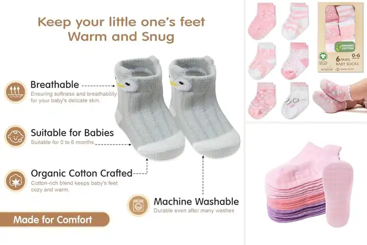 Detailed view of Best Soft Touch Baby Socks: 10 Cozy Picks for Tiny Toes