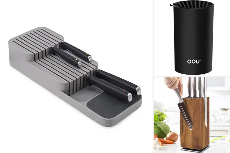 Detailed view of Best Space-Saving Knife Storage