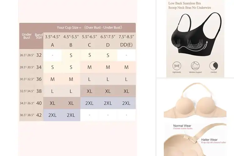 Detailed view of Best U Shaped Back Bras