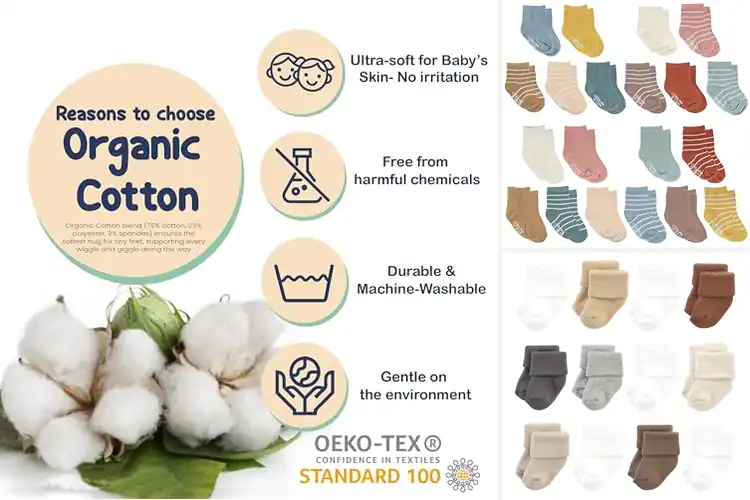 Detailed view of Best Unisex Baby Socks Gift Pack 12 Pack