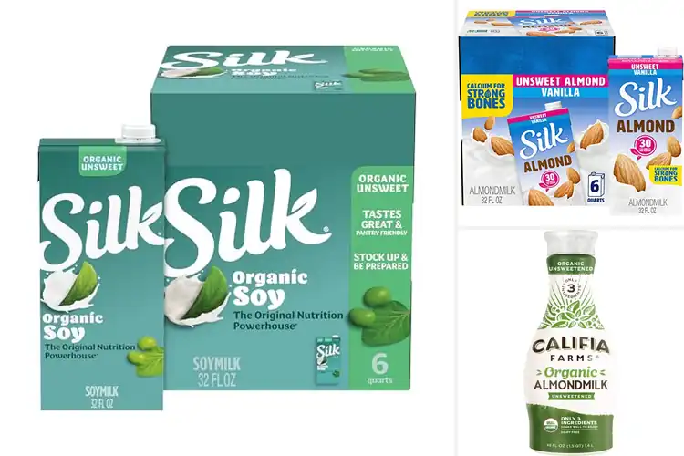 Detailed view of Best unsweetened plant milk choices