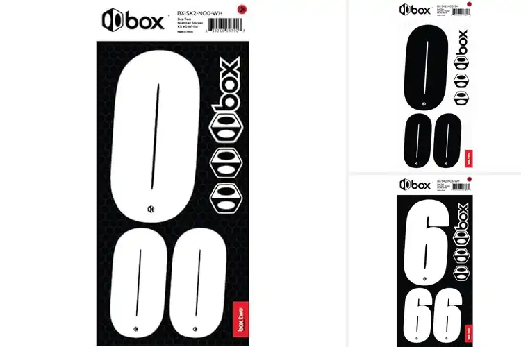 Detailed view of Best Value BMX Number Stickers: Durable, Stylish, Race-Ready