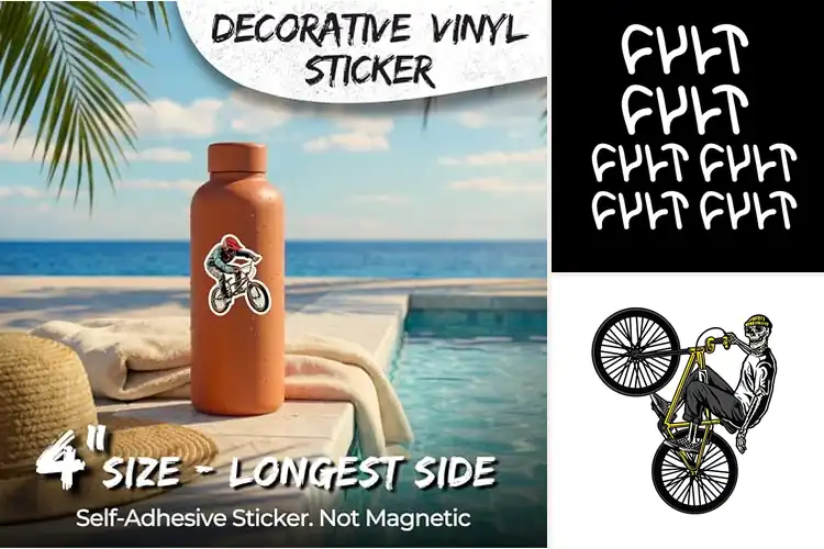 Detailed view of Best Value BMX Stickers