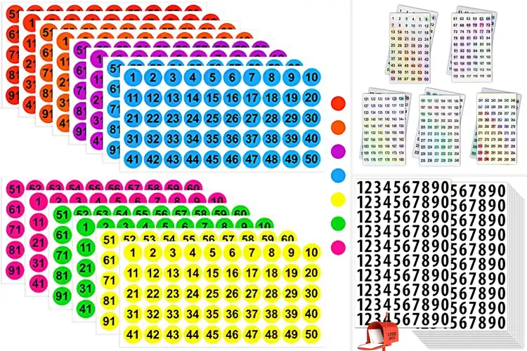Detailed view of Best Value Number Stickers: Organize Your Space with Ease
