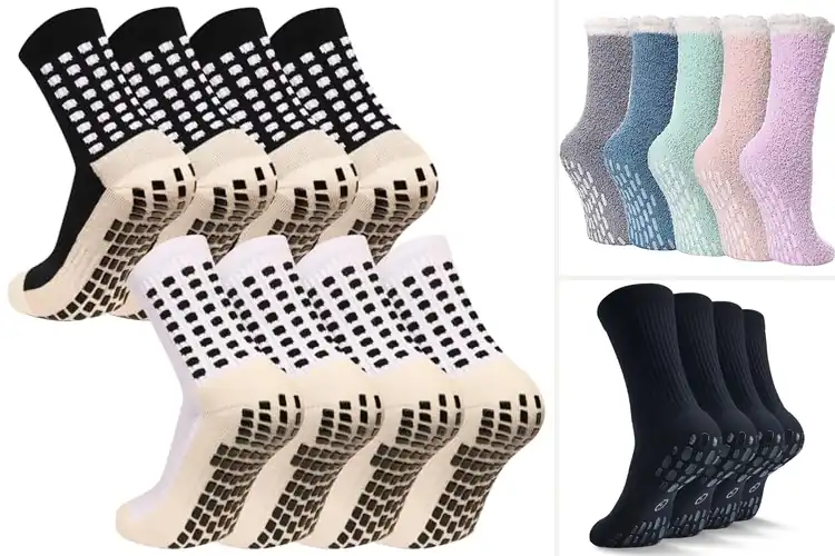 Detailed view of Best Washable Grip Socks
