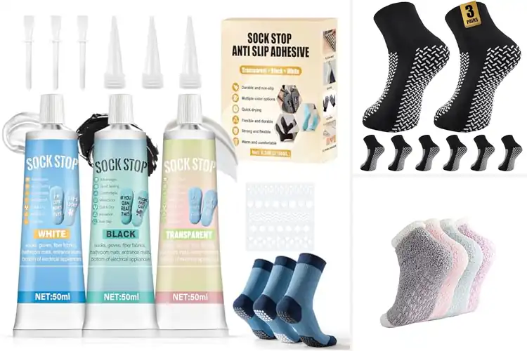 Detailed view of Best Washable Grips Durable Socks