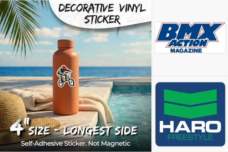 Detailed view of Best Weather-Resistant Bmx Stickers