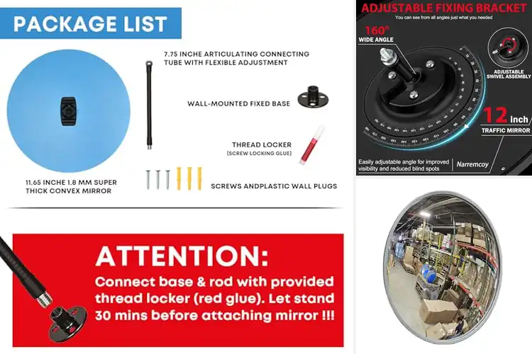 Detailed view of Best Wide Angle Convex Mirrors